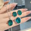 Heavy Industries Paraiba Lake Water Blue Pigeon Egg Pendant