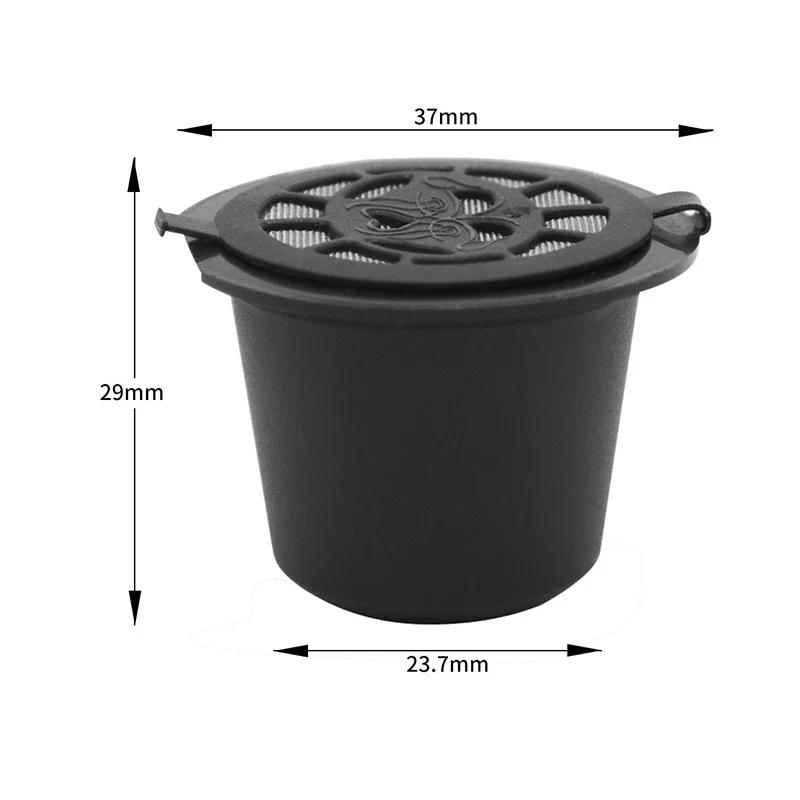 Reusable Coffee Capsule for Nespresso Machine with Stainless Filter Mesh icafilas Refill Espresso Pod Kitchen Tamper Accessories