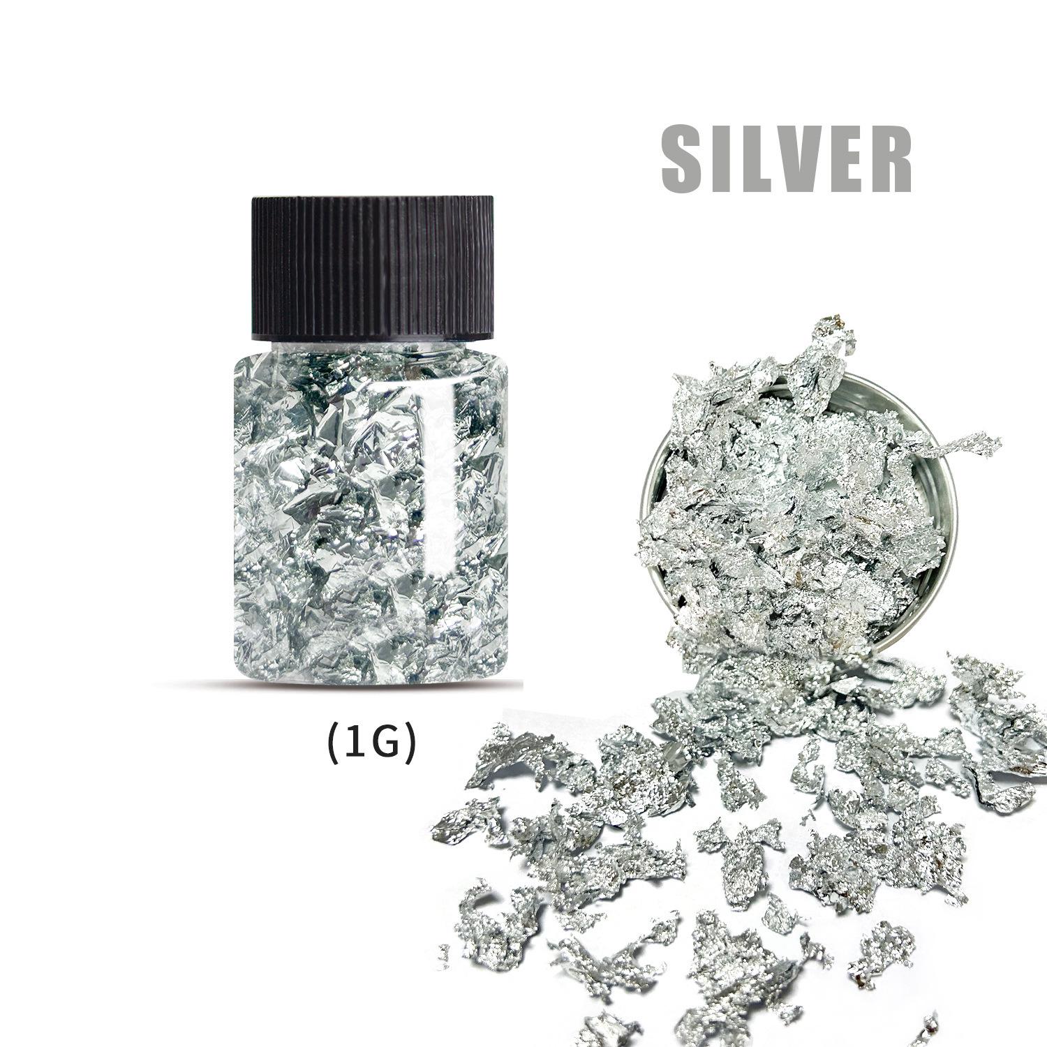 

Crushed Metallic Foil Set for DIY Epoxy Crafts: Gold, Silver, Copper, Rose Gold
