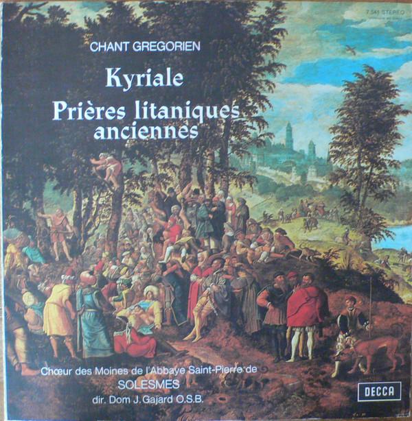 

Виниловая пластинка ЧУР МОНАХОВ АББАТСТВА СВЯТОГО - Пение Ггорен - Kyriale / Приres 7541 Decca 1972 Франция Классика Б/У