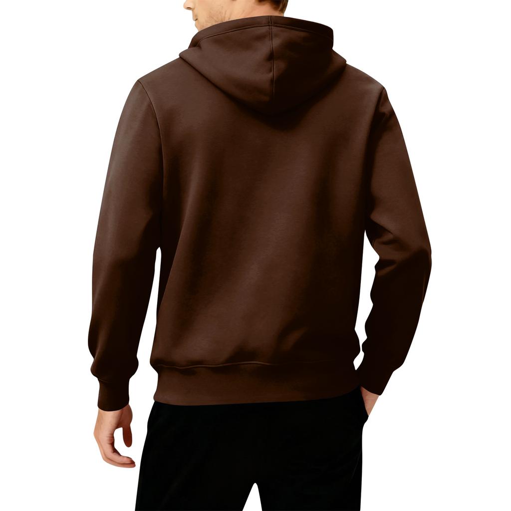 Men's Hooded Fleece-Lined Thick Warm Sweatshirt