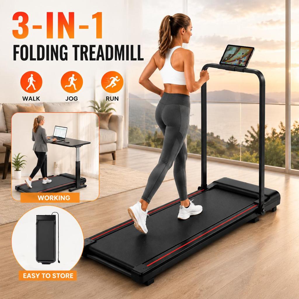 FAVOFIT Laufband für unter den Schreibtisch – Kompaktes klappbares Walking Pad für Home Office & Zuhause 930iF