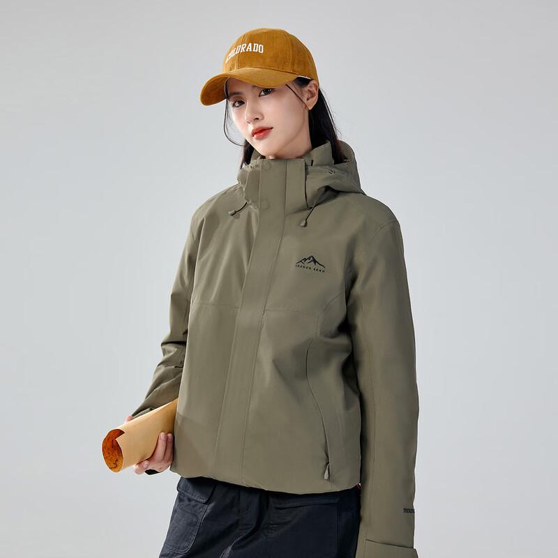 XueZhongFei Unisex 2025 All-Season Waterproof Outdoor Jacket XL