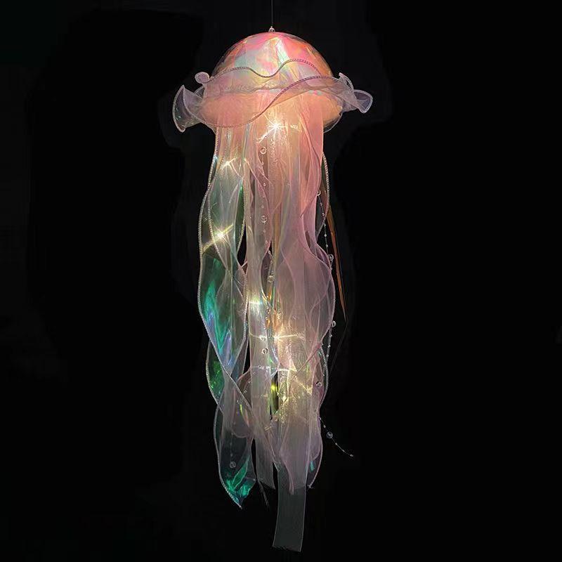 Finished jellyfish lamp ground marketing stall Internet celebrity portable lantern girl room pendant other string lights