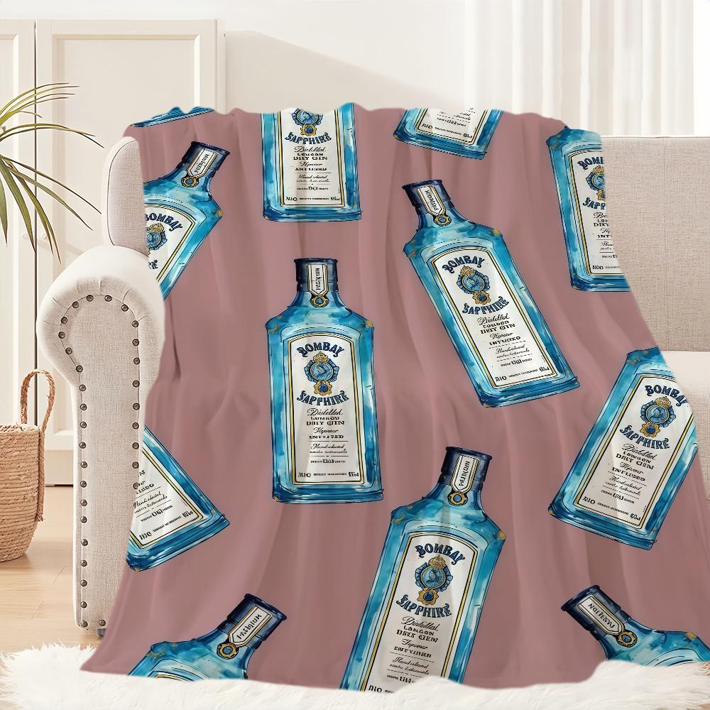 

A-Absolut-ES Vodka Blanket Blanket for Couch Sofa Travel Home Picni Flannel Blanket birthday gift Warm Comfortable 30x40in