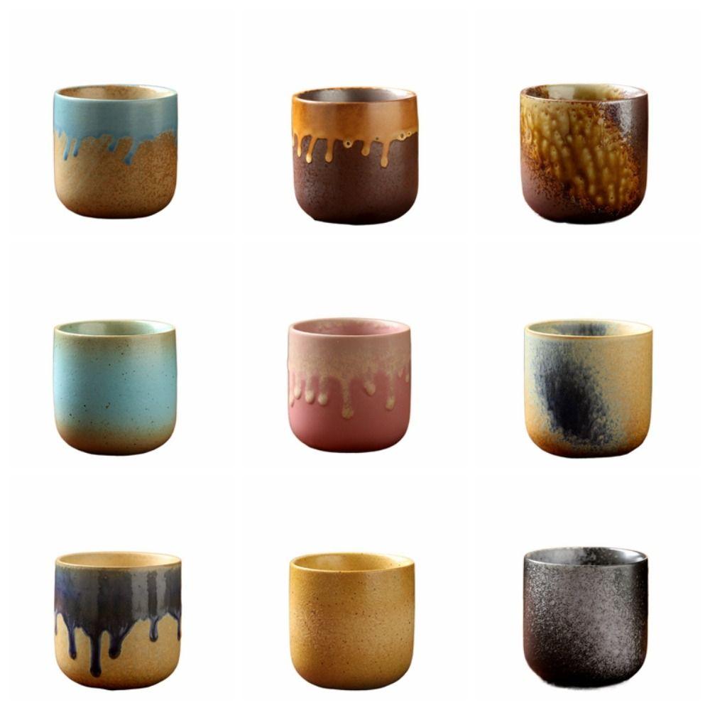 

250ML Water Cup Crude Pottery Drinkware High Quality Coffee Bowl Universal