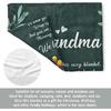 Afterprints Gifts for Grandma Blanket, Grandma Birthday Gifts, Mothers Day, Grandparents Day Present for Grandma from Granddaughter, We Love You Cozy