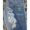 GLYDE Embroidered Baggy Jeans Y2K Clothes Men Women Harajuku Hip Hop Embroidered Vintage Blue Baggy Jeans Low Rise Wide Leg Pants