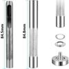 100 Set 6/8/10mm Metallöljetter Ringkit med Monteringsverktyg för DIY Hantverk Hobbyist Hemarbete