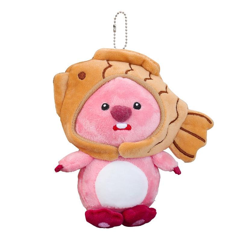Cute Beaver Plush Toy Keychain Pendant With Soft Short Plush Wholesale Hanging Decoration For Bags