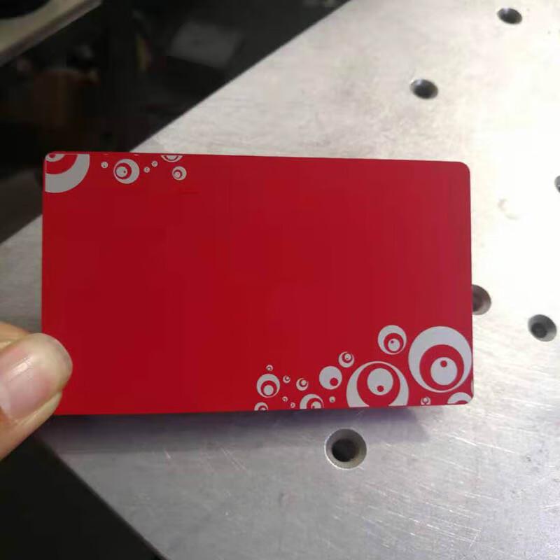 Laser Engravable Colored Aluminum Cards