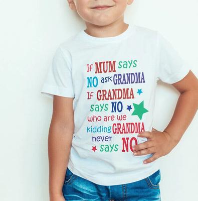 If Mum Says No Ask Grandma/Vest or Tshirt