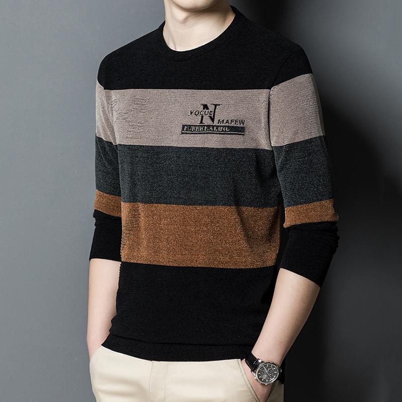 Long Sleeve Men Sweater Spring/Autumn Round Collar Keep Warm Male Sweaters