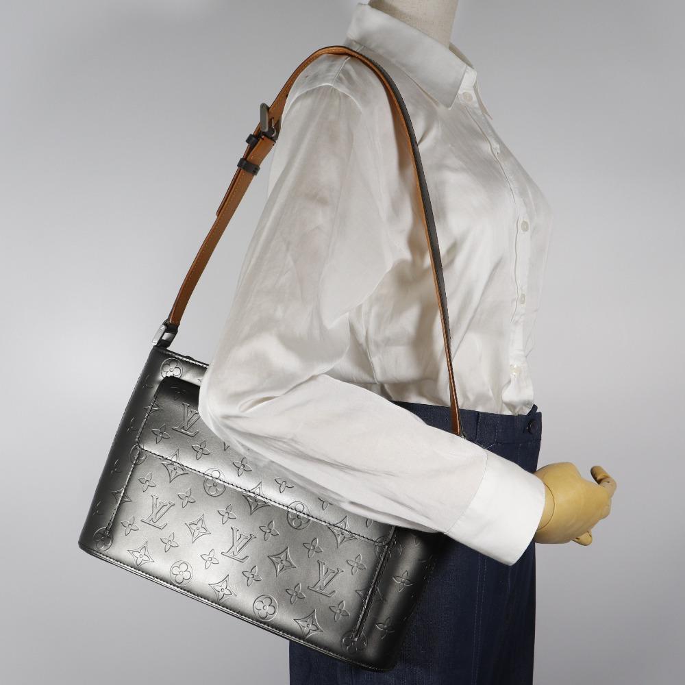 Louis Vuitton Monogram Shoulder Bag M55122 Alston Noir Monogram Mat Unisex Used