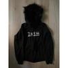 Clean Fit Hooded Zip-Up Sweatshirt With Letter Print Loose Streetwear Pullover Women Fall Season