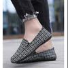 WTEMPO Men's Old Beijing Cloth Flat Shoes Slip-on Canvas Shoes Non-slip Casual Sport Sneakers Lazy Shoes Work