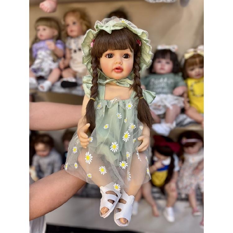 21'' Vinyl Reborns Sleeping Doll Girl Doll Life Like Toy that Looks Real