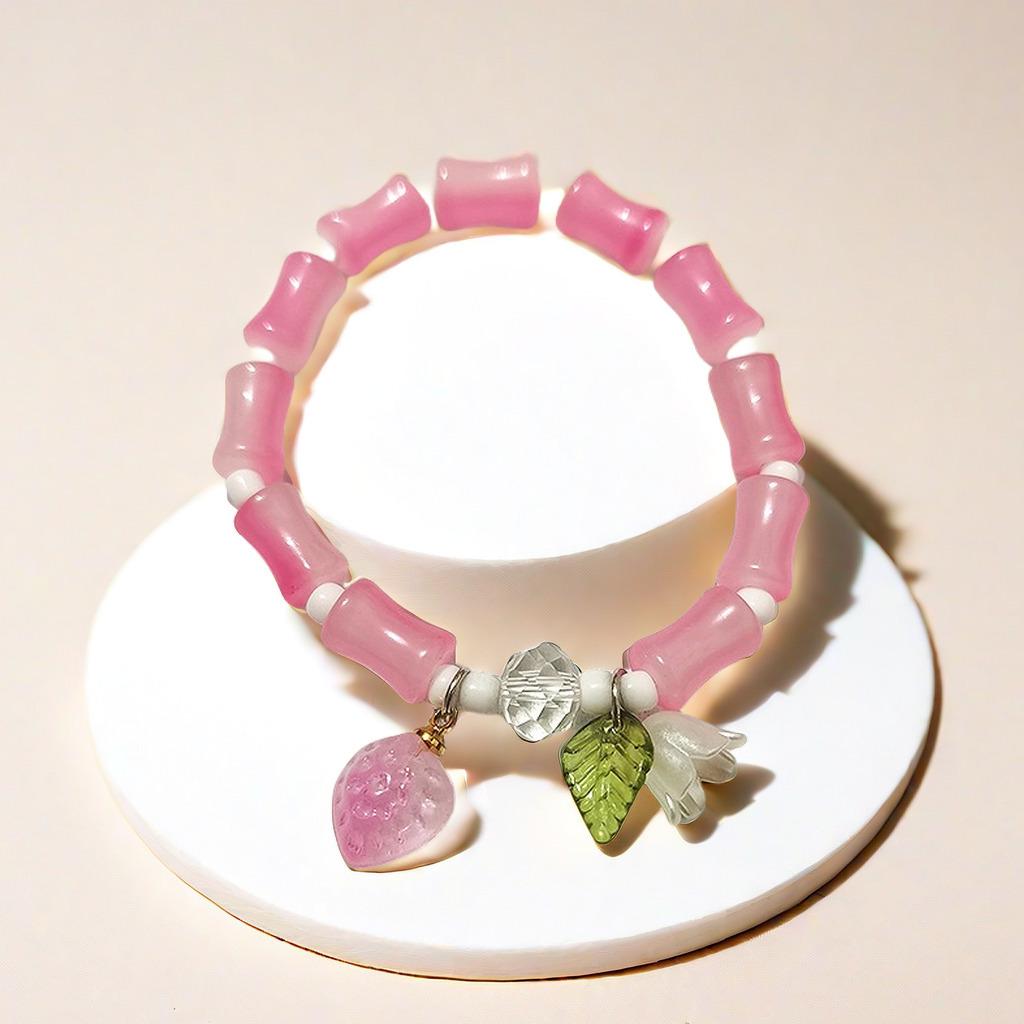 2025 Jadeite Green Jade Rabbit Bracelet: High-End Chinese Style, Year of the Snake, Elegant Women's Niche Beaded Design