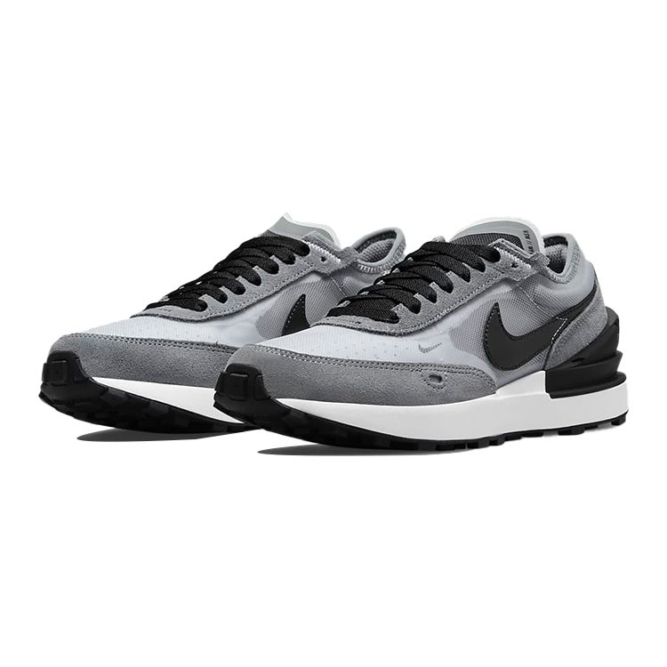 Nike Waffle One GS Cool Grey Kids Sneakers White Wolf-Grey Black DC0481-003