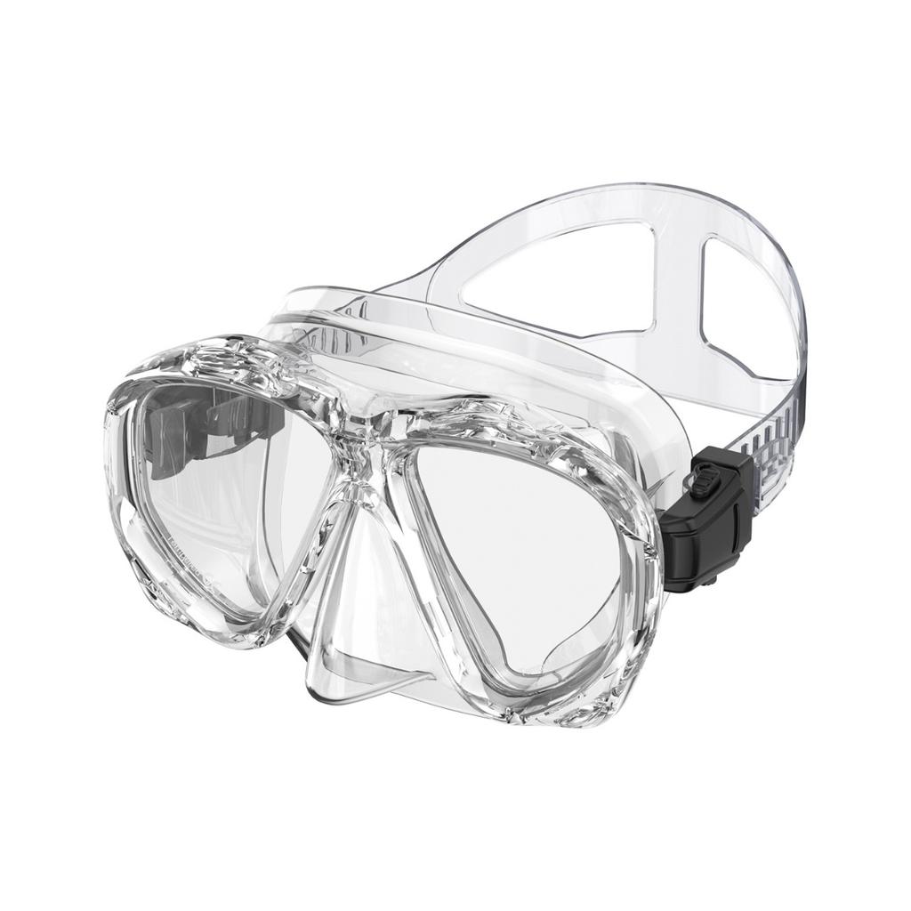 Professional Freediving Mask Anti-Fog Foldable Waterproof High-Definition Adult Diving Goggles Snorkelling Nose Guard Integrated