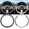 PU Carbon Fiber Leather Car Steering Wheel Cover Car Accessories For Ford Expedition U222 U324 U324N U553
