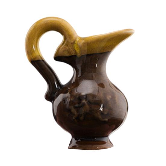 

Мини-статуэтка вазы для цветов, винтажная цветная керамика, миниатюрная статуэтка вазы, скульптура, крошечный держатель для цветочного горшка, украшение E