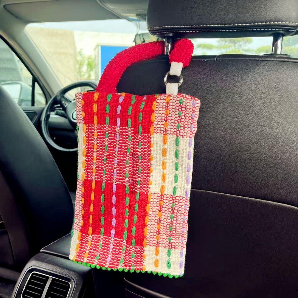 INS Paper Storage Case Universal Hanging Napkin Holder Hanging Car Tissue Box Home Decoration