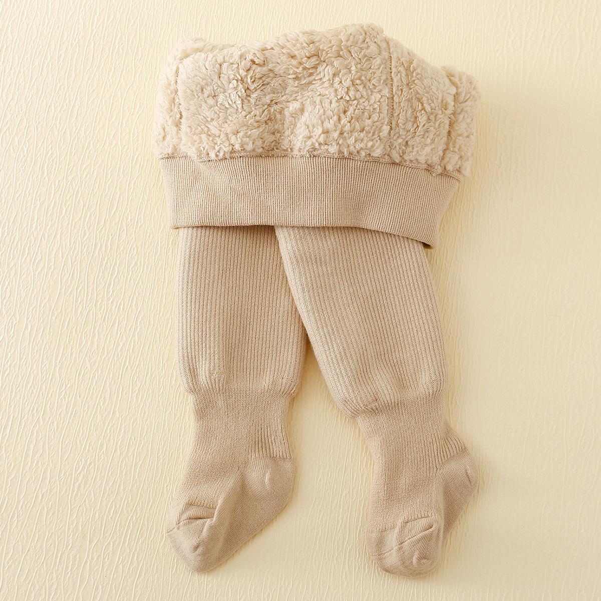 

зимние детские леггинсы в полоску с подкладкой из полар-флиса, плюс теплые хлопковые колготки для малышей и детей, сохраняющие тепло 0-12Month(XS)