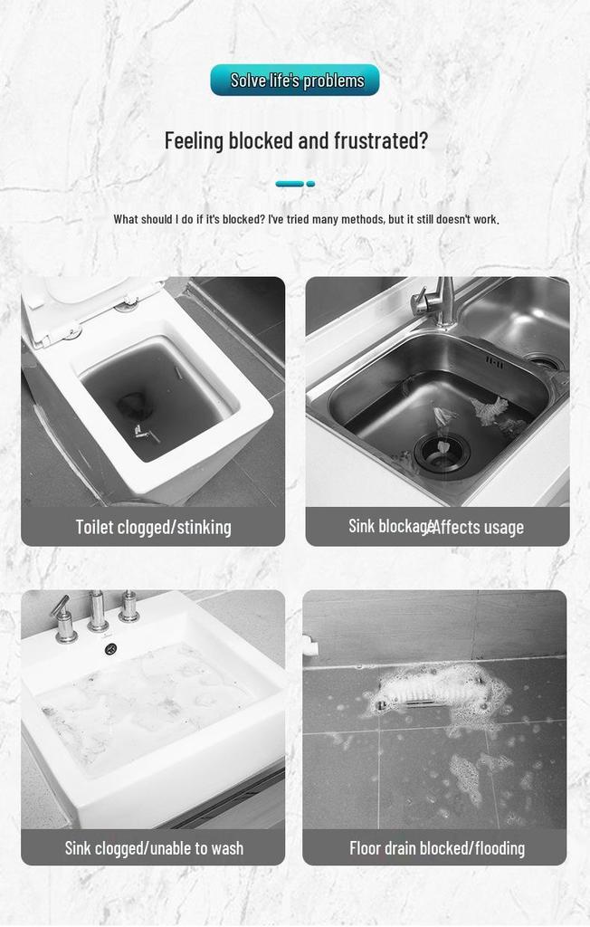 Stainless Steel High-Pressure Lithium Battery Toilet Unclogger