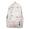 Korean small fresh schoolbag female college student simple small floral backpack lightweight large capacity high school backpack