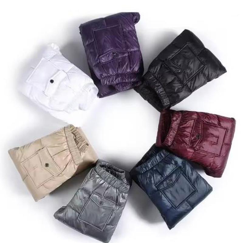 Damen Casual Hosen Übergröße Warm Winter Jogginghose Winddicht Elastisch Hohe Taille Sweatpants Schnee Kleidung