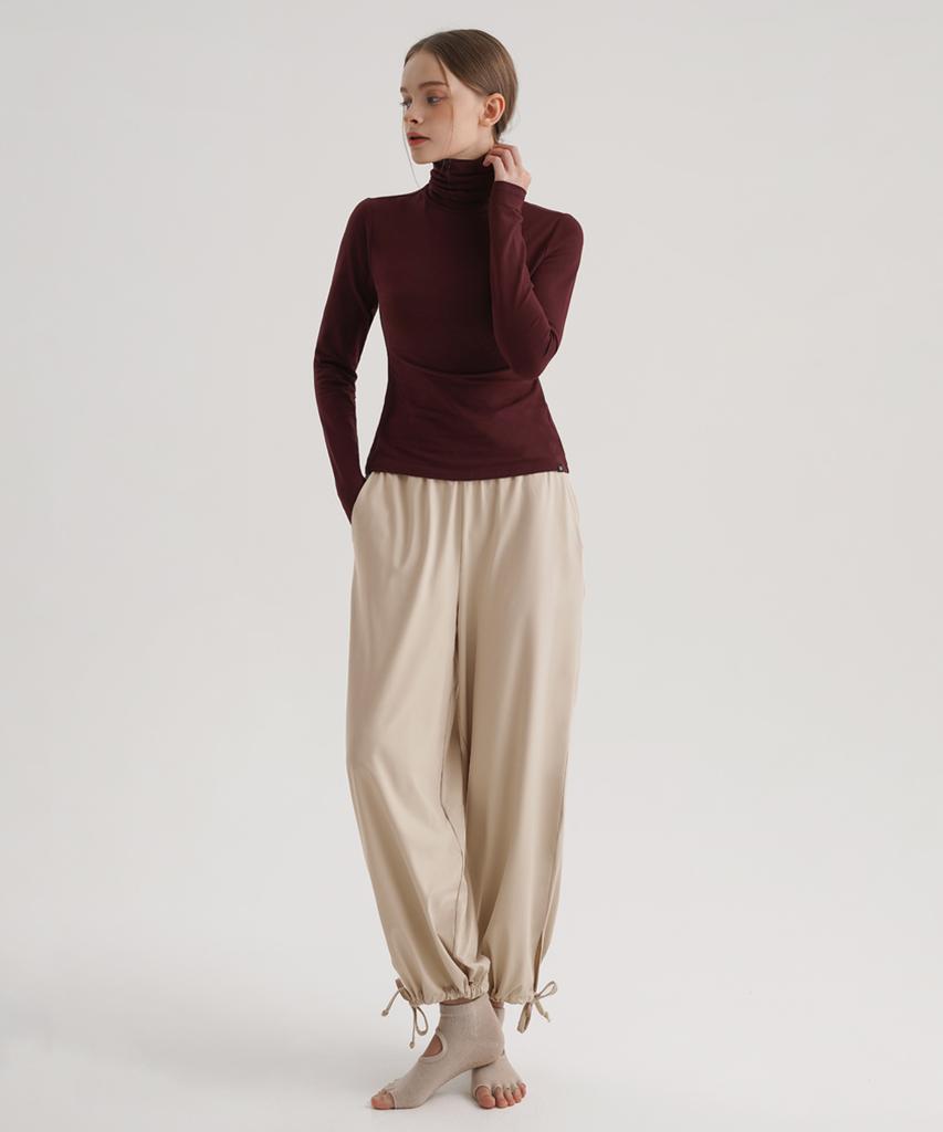 SKULLPIG Swp25006-04 Softex Two-Way Harem Pants Oat Beige