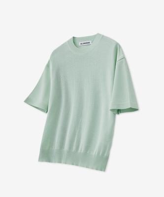BLOND9 Cool Essential Round Neck Short Sleeve Knit_Light Mint