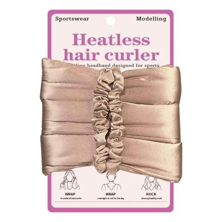 Fascia Arricciacapelli Senza Calore Arricciacapelli in Seta Elastico per Capelli Senza Calore Donna Ragazza Salva-Capelli Arricciacapelli da Notte Arricciacapelli
