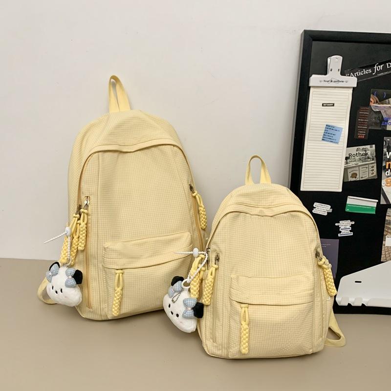 School bag backpack men's large-capacity leisure travel computer backpack female junior high school student high school student schoolbag tide