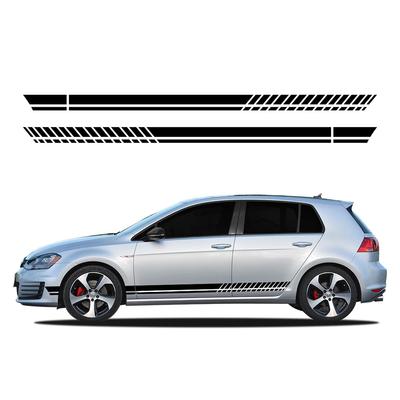 Car Door Side Skirt Stickers Racing Stripes Vinyl Decals Decor Accessories For Volkswagen VW Golf 8 7 5 4 6 MK8 MK7 MK5 MK6 MK4