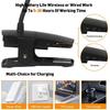 Cordless Rechargeable Clip On Desk Lamp Thick Flexible 360° Gooseneck | 450 Lumen Eye Protect Light,30 Custom Lighting Modes,5-30H Long Life Battery