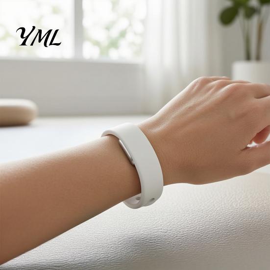 Replacement Accessory for Fitness Watch Bands Hume Band 2.0, Breathable Silicone Strap Ergonomic All Day Use Tracker, Adjustable Anti-Sweat Wristband