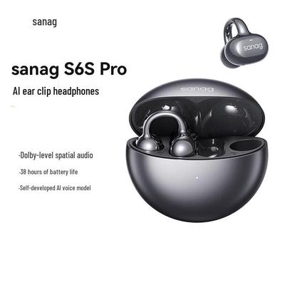 SANAG AI Bluetooth Open-Ear Clip Sports Headset