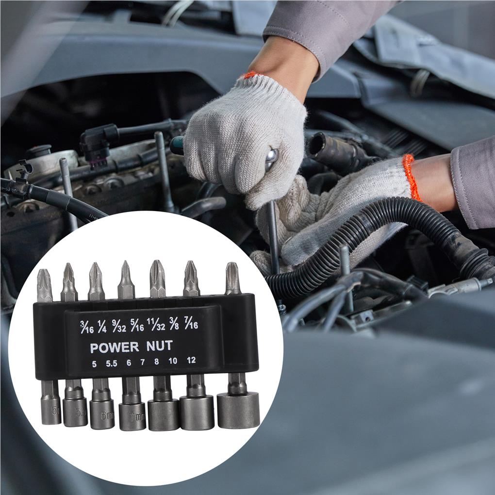 Nut Driver Socket Kit Wrench Screw Long-lasting Craftsmanship Multipurpose Rustproof Simple Operation Home Car Easy Use