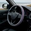 Car Steering Wheel Cover, Suitable For 15 Inch Diameter, Shiny Crystal Diamond Steering Wheel Protective Cover