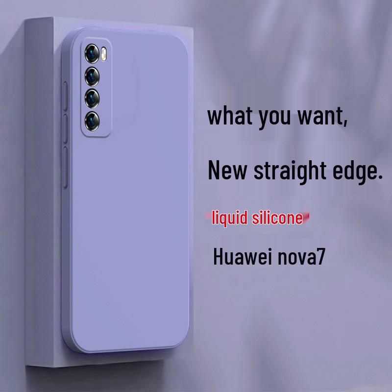 Huawei nova7 Protective Silicone Phone Case, Full Coverage Anti-Drop Cover