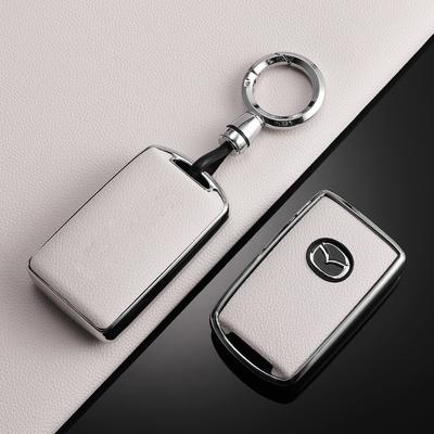 TPU Leather Car Key Case Full Cover Shell For Mazda 3 Alexa CX30 CX-30 CX-5 CX5 CX3 CX-3 CX8 CX-8 CX9 CX-9 Keyless Button3