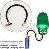 1 buc Adaptor Reumplere Gaz Etanș Tub Reutilizabil din Cauciuc Convertor Cilindru Conector Umplere Rezervor Gaz