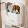 Dustproof Design Flip Top Chopstick Storage Kitchen Wall Mounted Storage Box  Home Storage