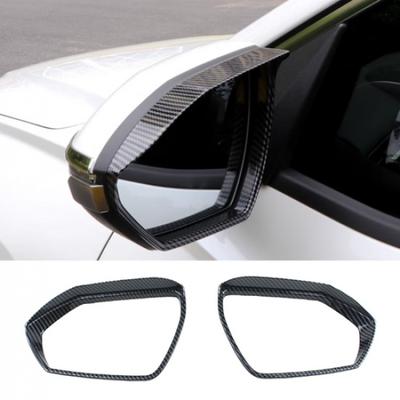 For Hyundai Tucson -2025 Carbon Fiber Mirror Rain Eyebrow Cover 2pc