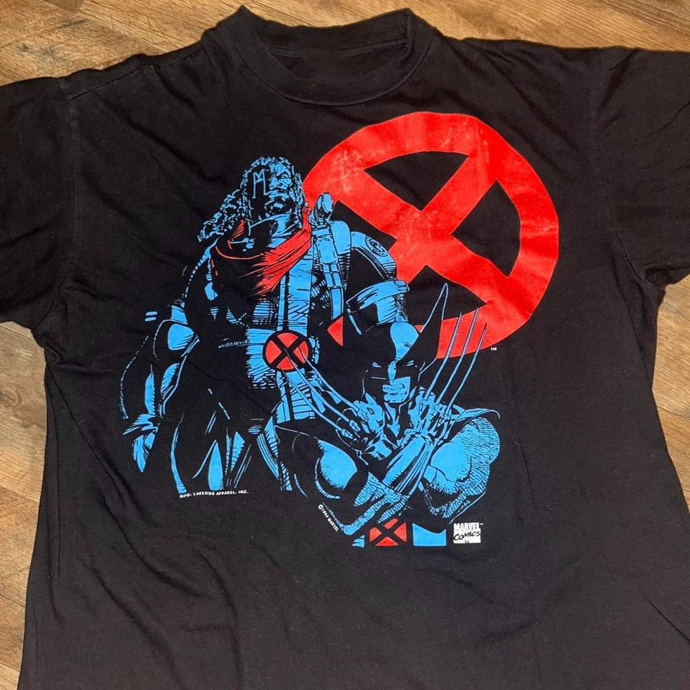 РЕДКАЯ футболка Marvel Comics Росомаха против Бишопа 1994 года Размер S-5XL Ремейк Унисекс футболка XL