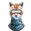 3D Animal Print Full Face Mask Ice Silk Cooling Face Mask Cooling Balaclava Mask  For Skiing