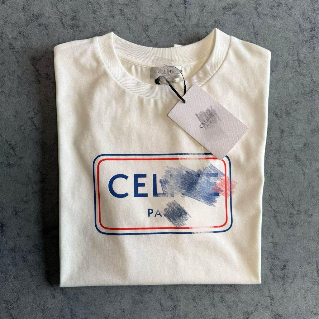 Unisex Casual Fashion Letter Print Round Neck Short Sleeve T-Shirt