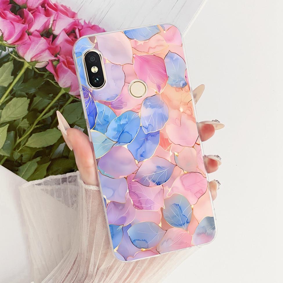 Transparent For Redmi 6 Pro Cover For Xiaomi Mi A2 Lite Case Cute Cartoon Fashion Butterfly Funny Painted Casing M1805D1SG